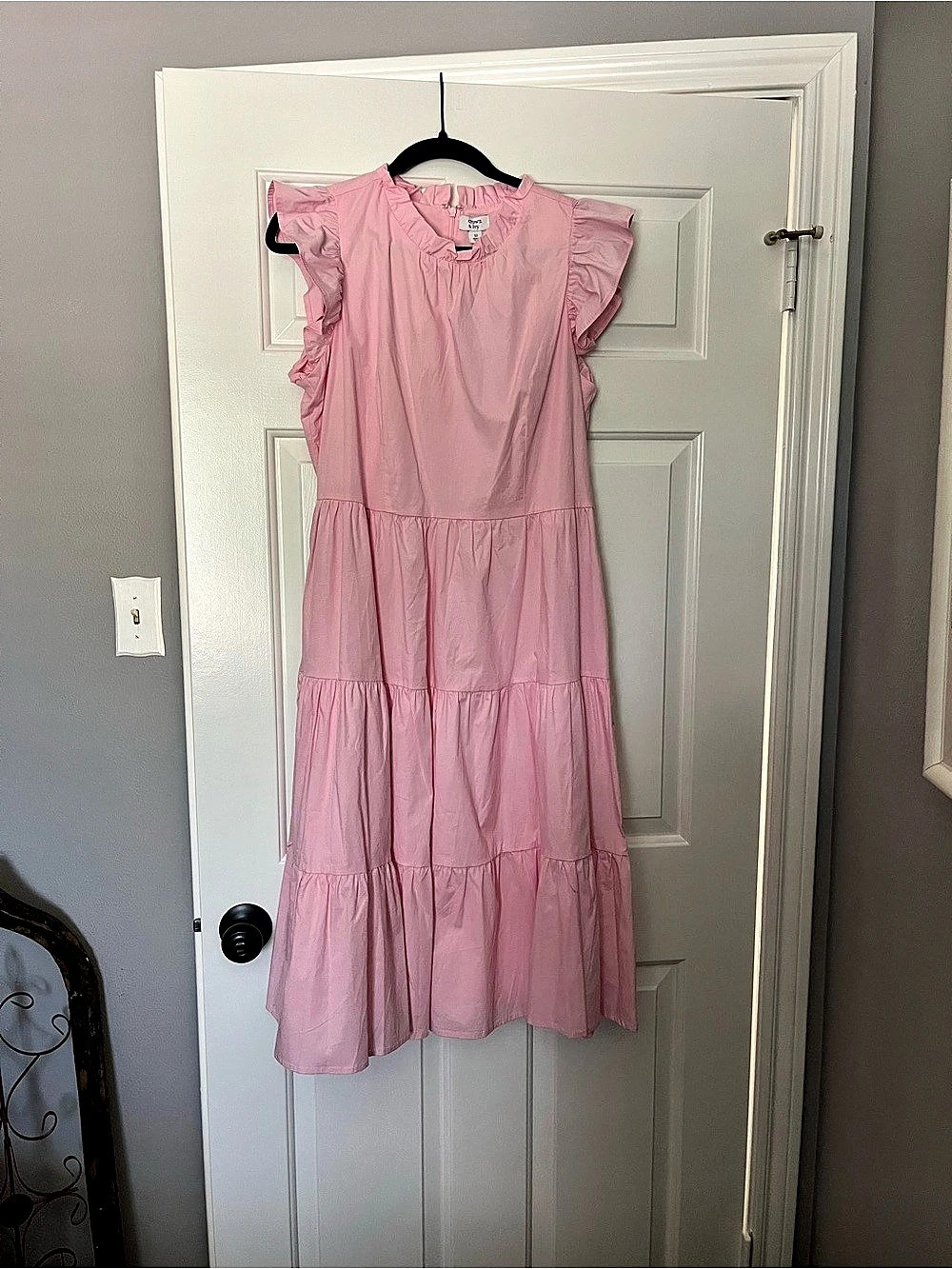 Crown & Ivy Pink Tiered Maxi Dress